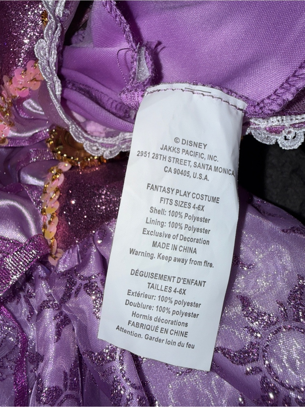 Disney Rapunzel Princess Dress Up Costume for Kids